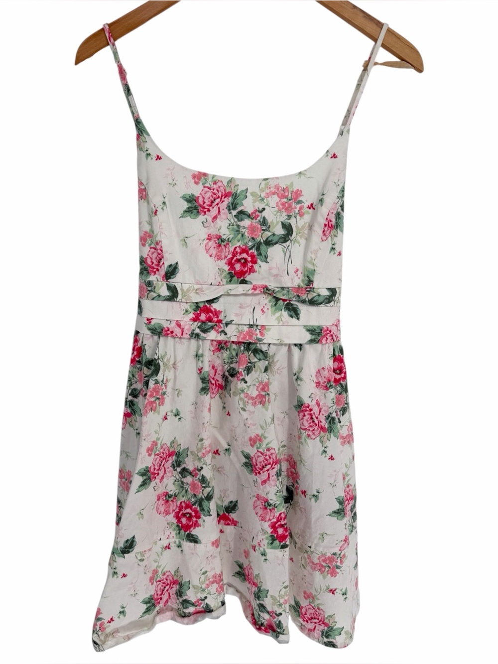Mi Ami Floral Mini Sundress White Pink - M